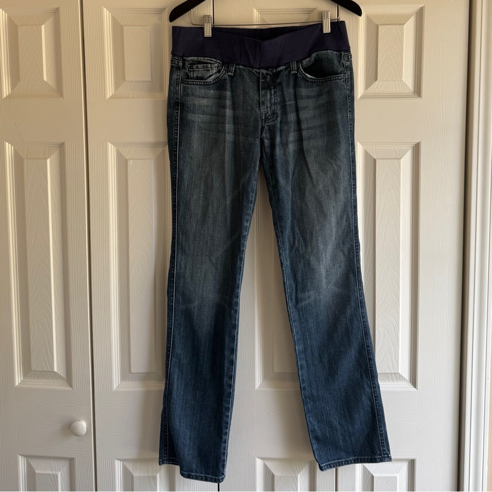 7 for All Mankind Maternity Jeans EUC Sz 31